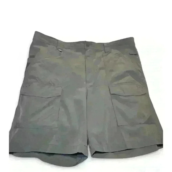Columbia PFG Men's Cargo Shorts Gray Size Large Omni-Shade Technology - Picture 2 of 8